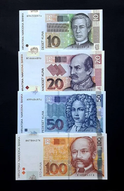 ست تک بانکی 10 - 100 کونا کرواسی 2012 باارزش