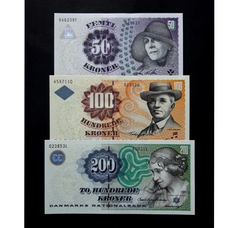 ست بانکی 50 تا 200 کرون دانمارک 2007 کمیاب