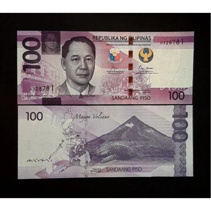 اسکناس تک بانکی 100 پزو فیلیپین 2022