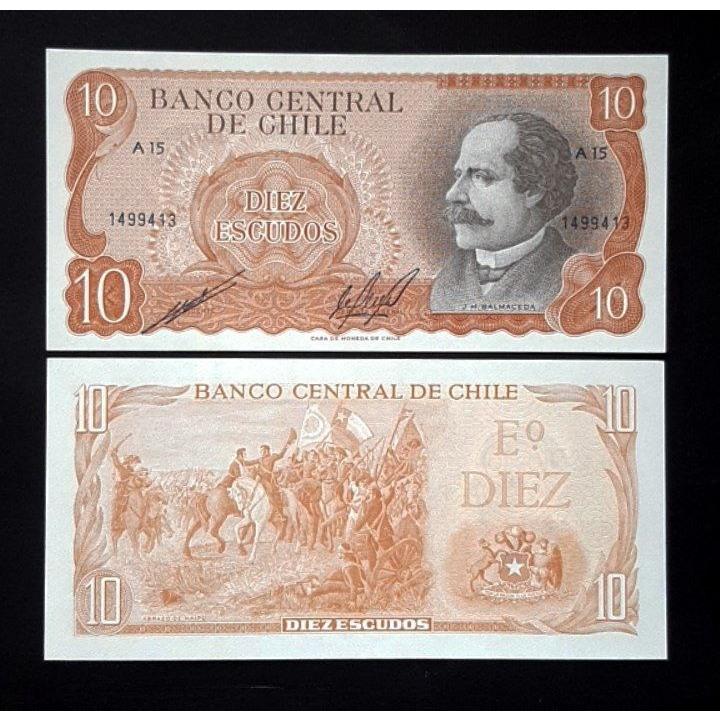 اسکناس تک بانکی 10 پزو شیلی کلاسیک