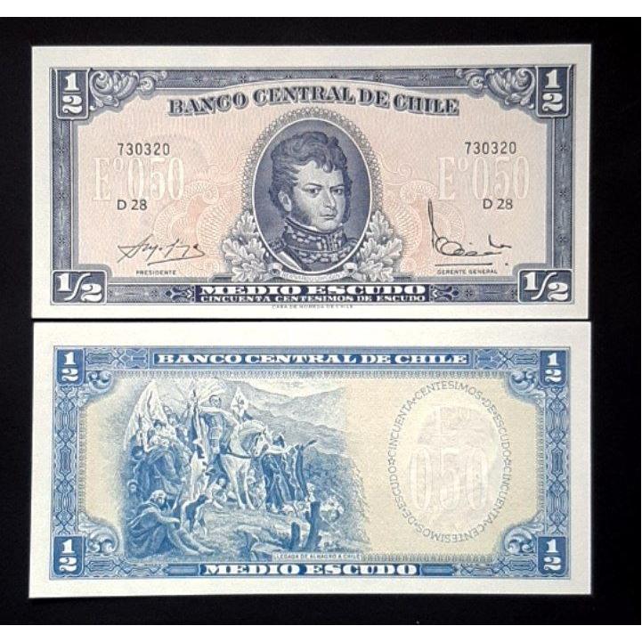 اسکناس تک بانکی نیم پزو شیلی 1962 کلاسیک
