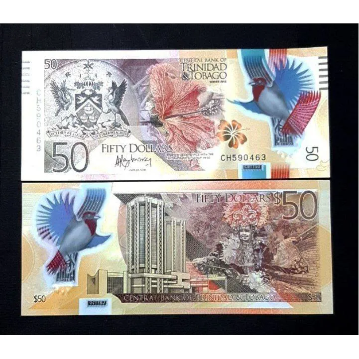 تک بانکی 50 دلار ترینیداد و توباگو 2015 پلیمری