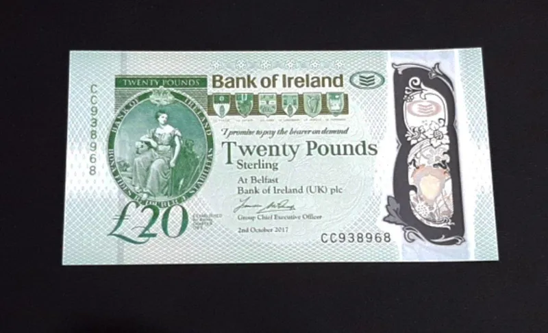 تک بانکی 20 پوند ایرلند شمالی 2017 پلیمری