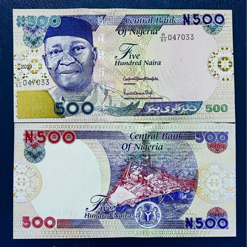 تک بانکی 500 نایرا نیجریه 2019 سایز بزرگ