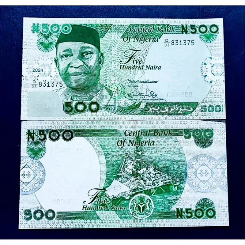 تک بانکی 500 نایرا نیجریه 2024 سری جدید و سایزبزرگ