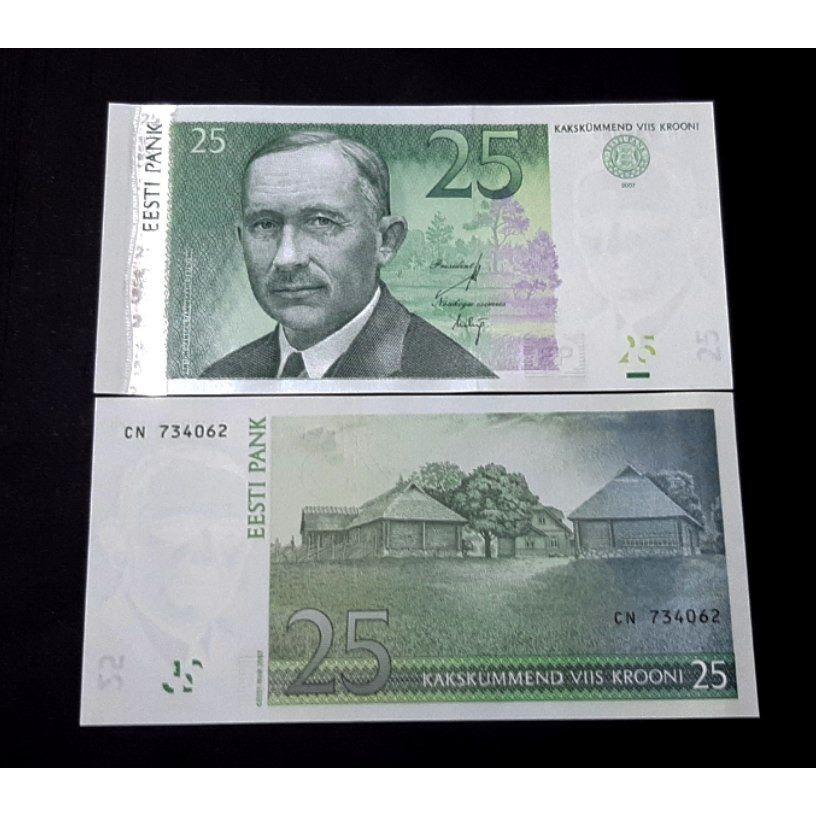 تک بانکی 25 کرون استونی اروپا 2007 واحد کمیاب