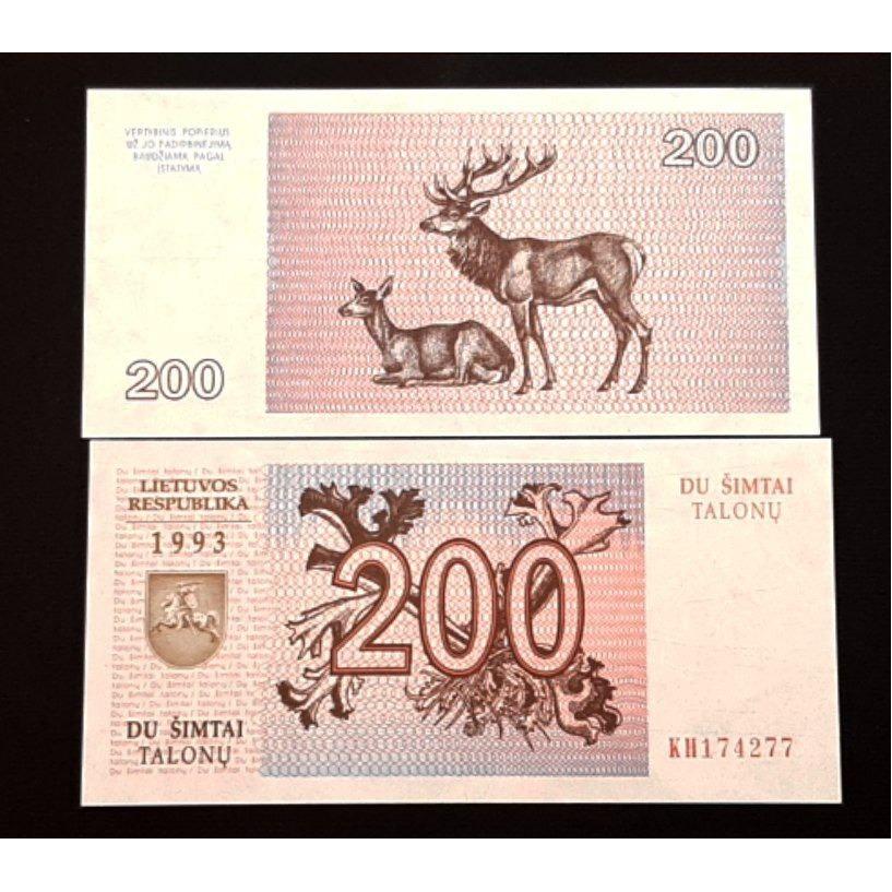 تک بانکی 200 لیتوانی اروپا 1993 واحد کمیاب