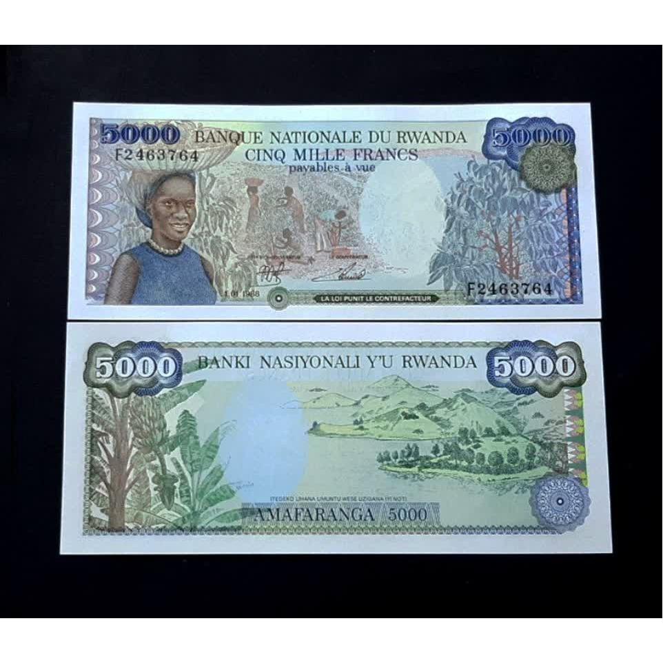 تک بانکی 5000 تابلویی رواندا آفریقا 1988 سایز بزرگ