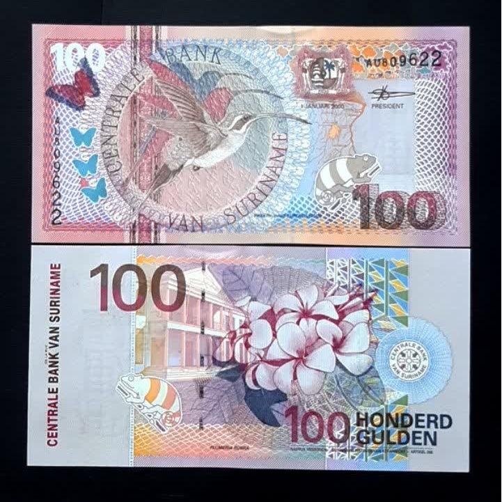 تک بانکی 100 گیلدن سورینام 2000 آمریکا تابلویی