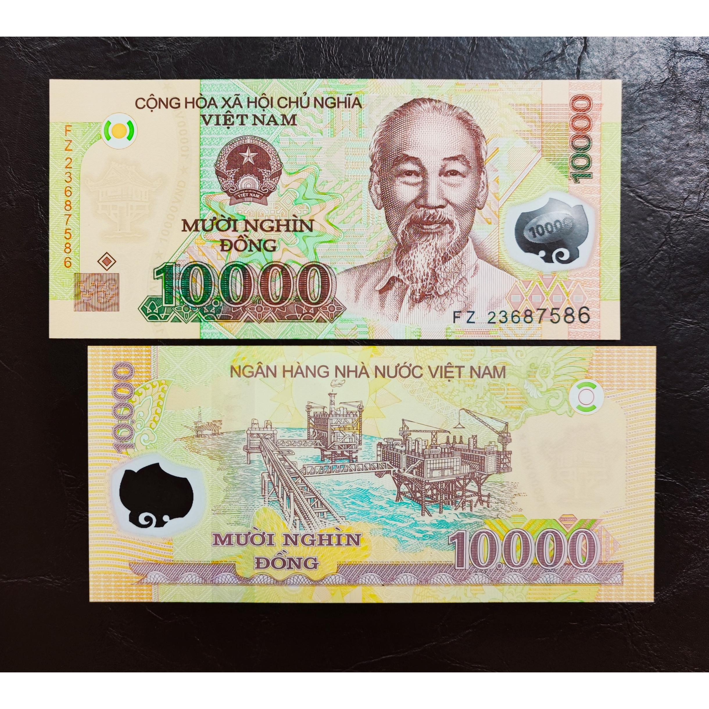 تک بانکی 10000 دونگ ویتنام پلیمری سری جدید