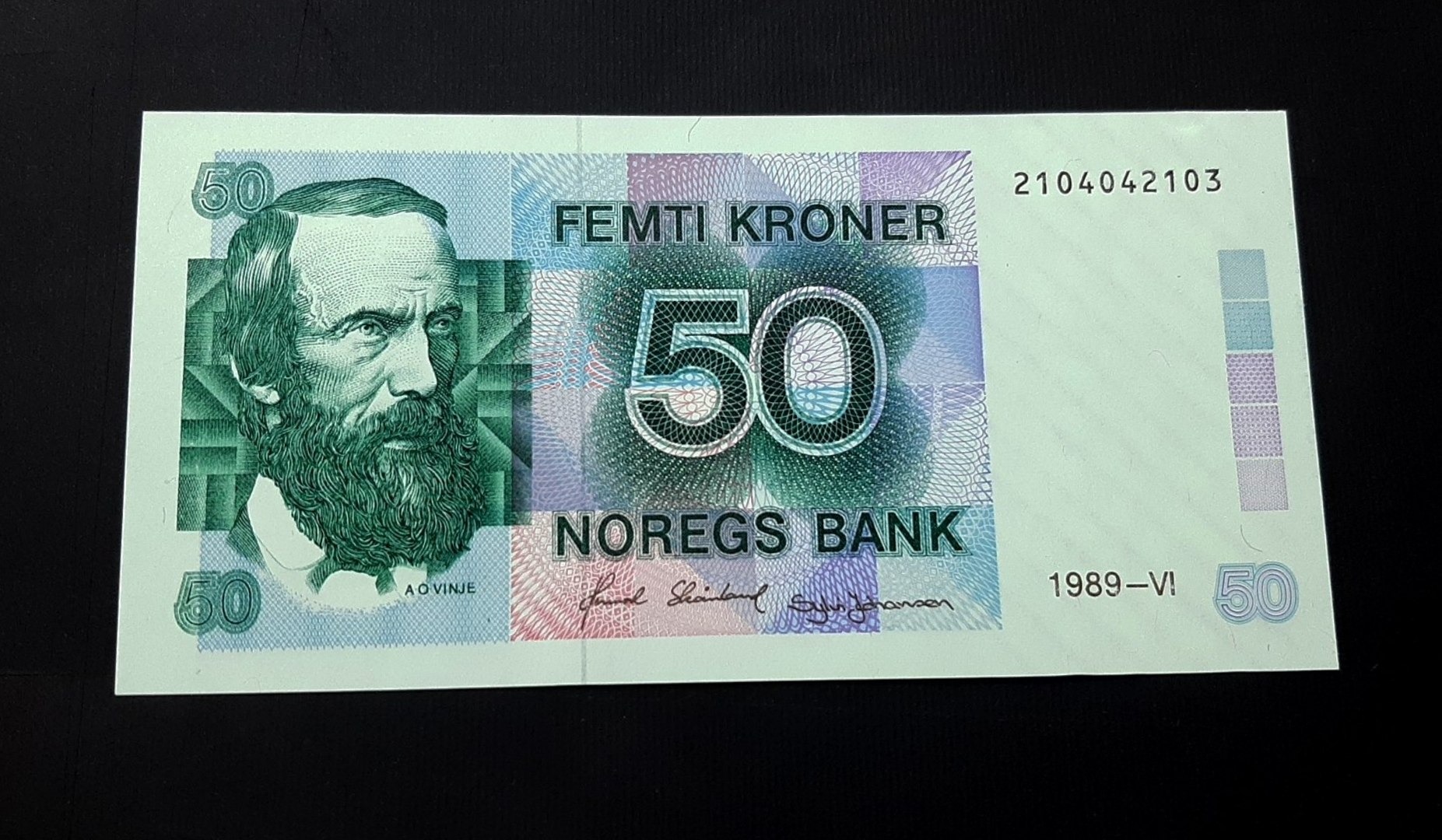 تک بانکی 50 کرون نروژ 1989 اروپا واحد بسیار کمیاب