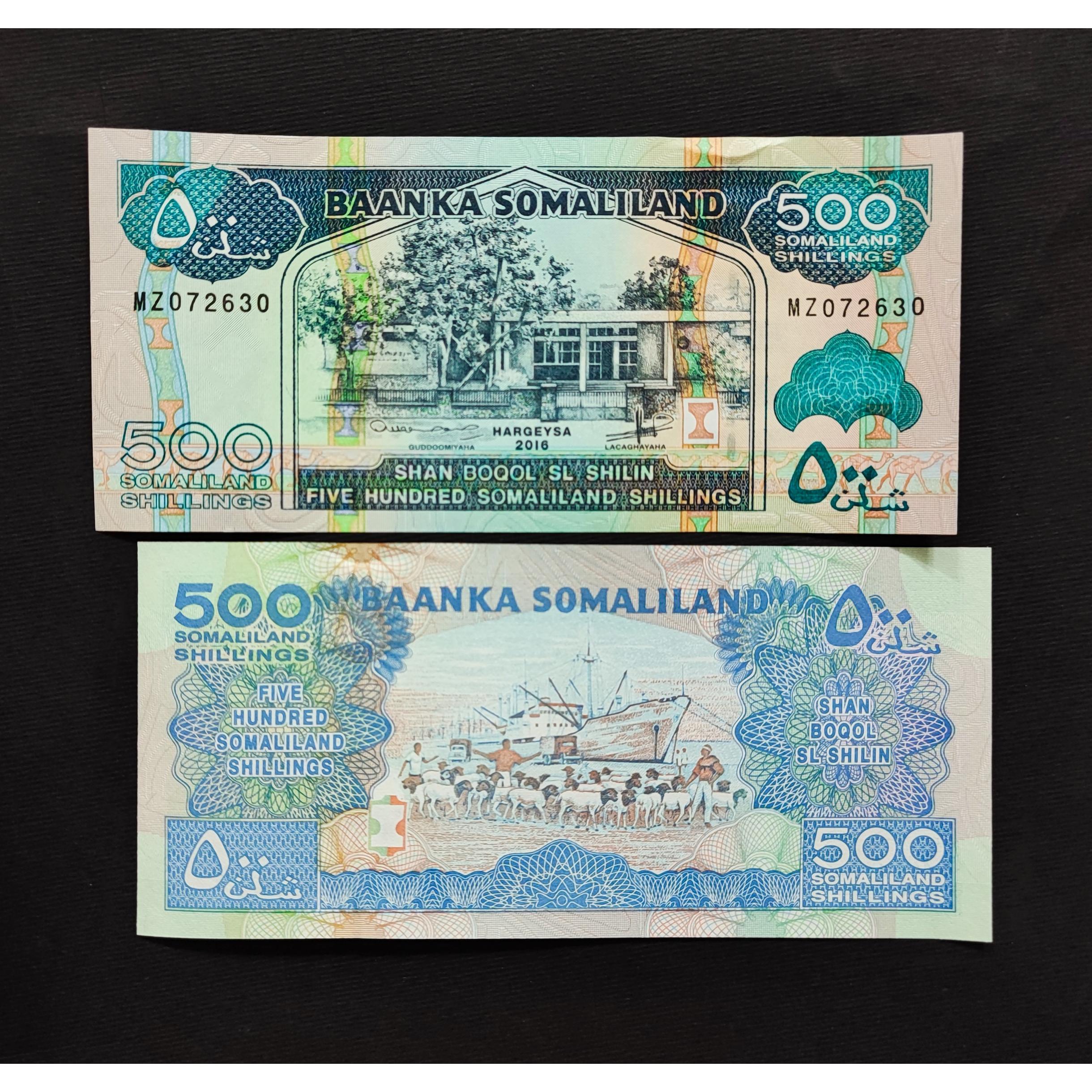 تک بانکی 500 شیلینگ سومالی لند آفریقا