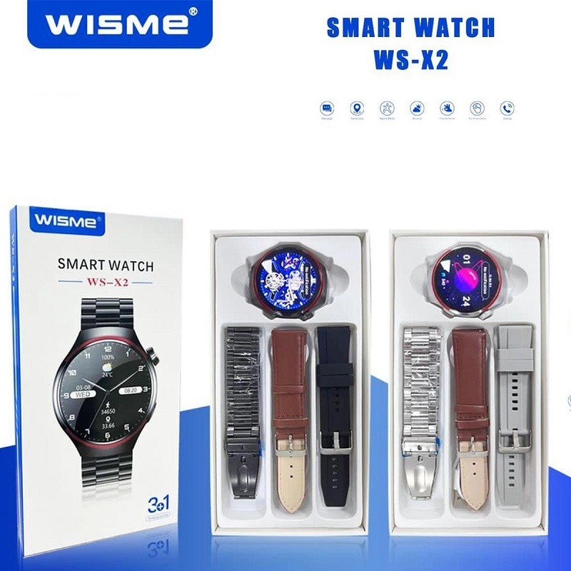 ساعت هوشمند صفحه گرد wisme مدل ws x2 اصلی