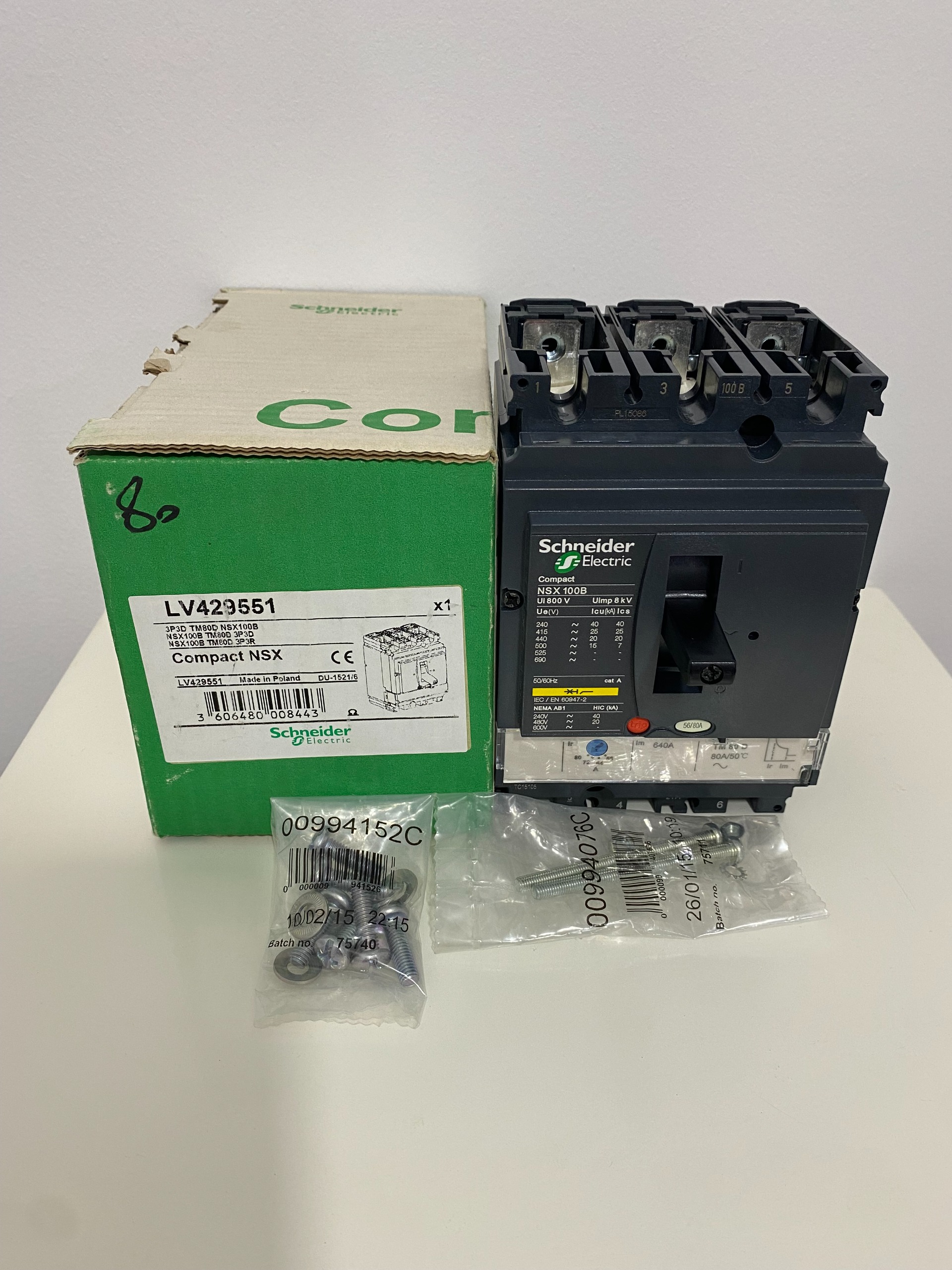 کلید اتوماتیک 80 آمپر قابل تنظیم NSX اشنایدر