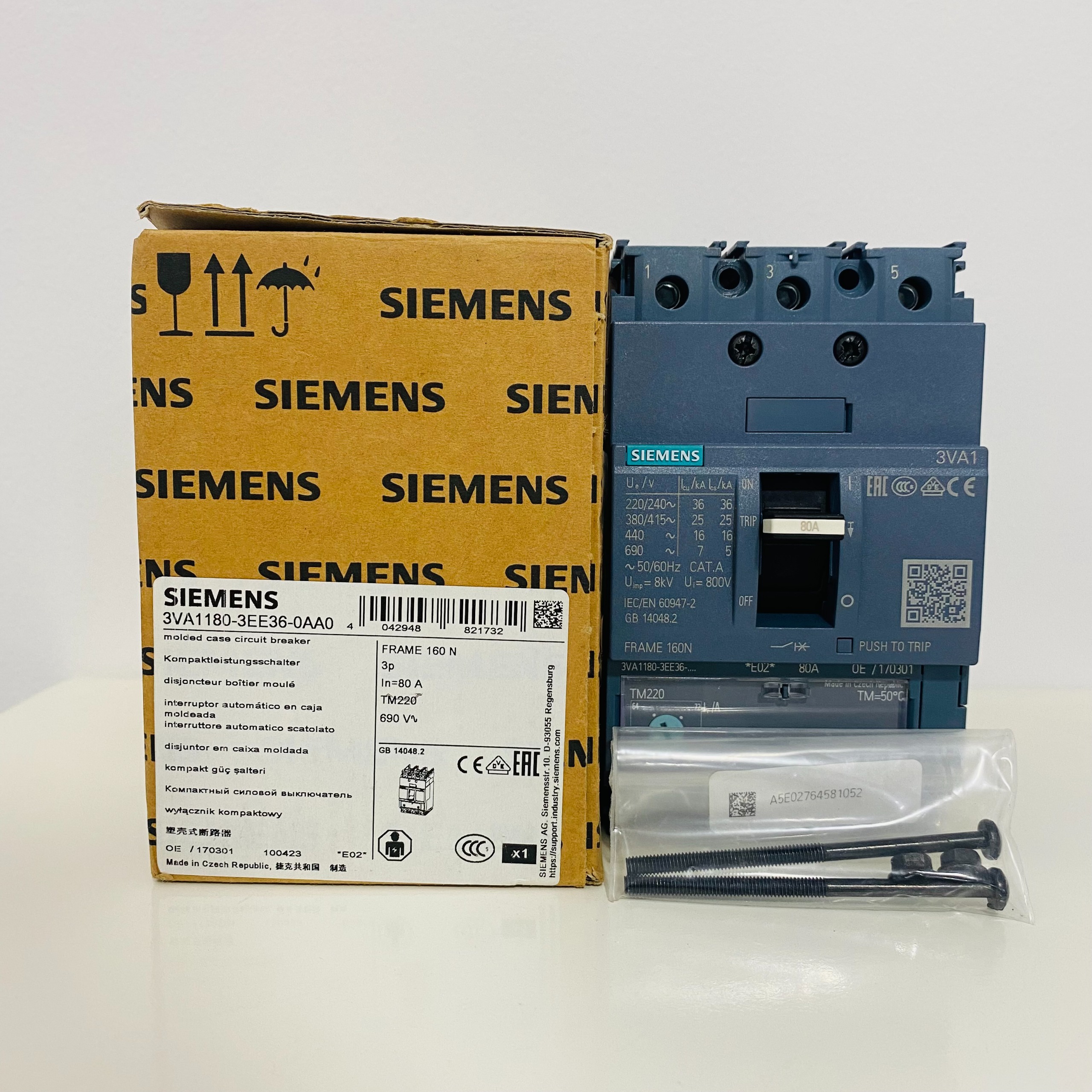 کلید اتوماتیک 80 آمپر قابل تنظیم زیمنس