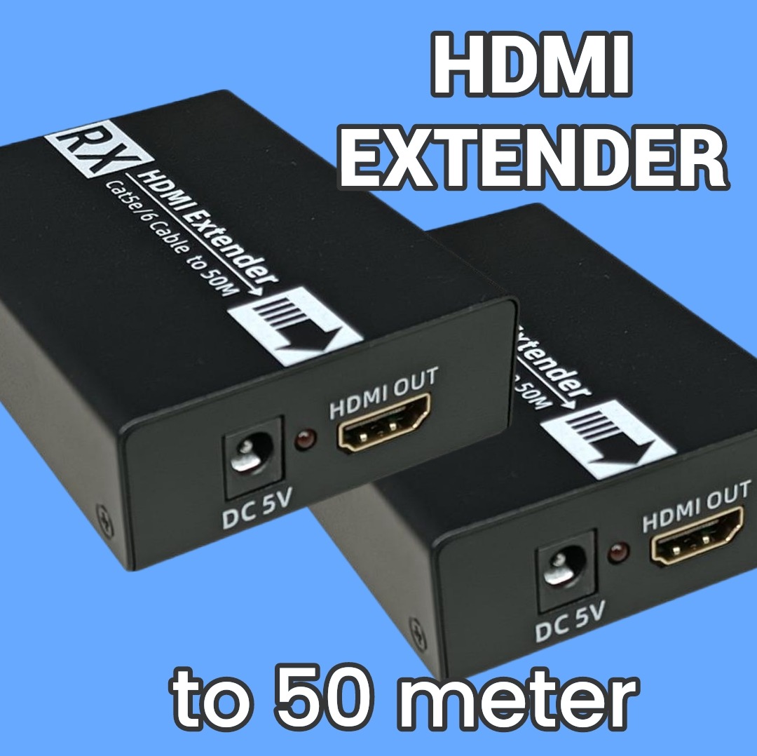 اکستندر افزایش طول 50 متری HDMI با کابل شبکه