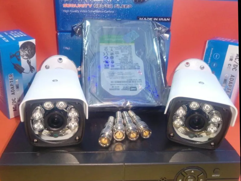 پک دوربین مداربسته دو تایی مدار بسته تکنو پلاس