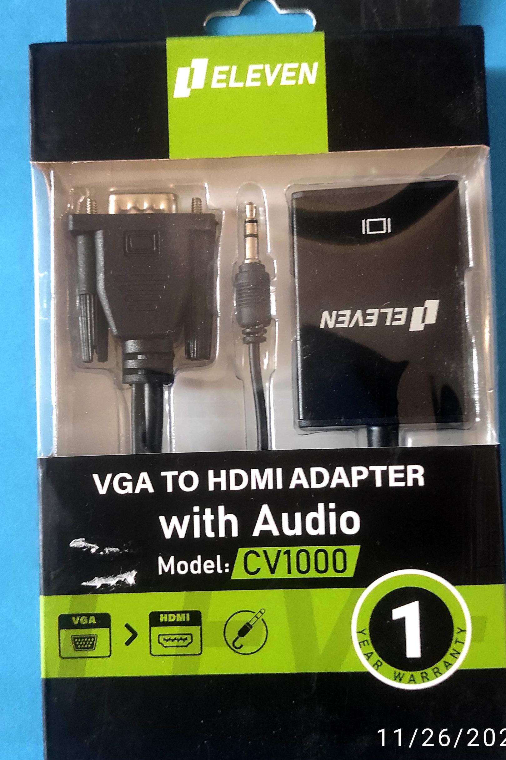 تبدیل  مبدل VGA به HDMI برند آلون eleven تکنو پاژ