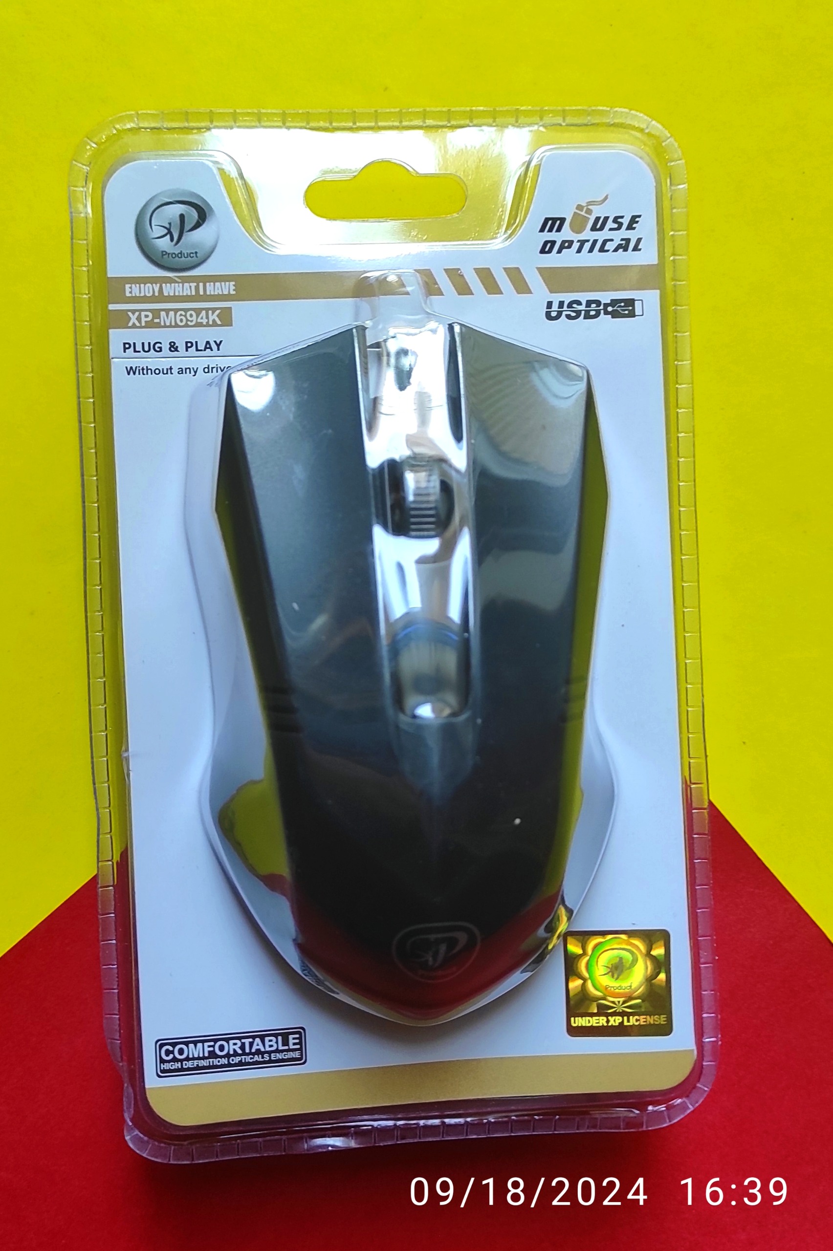 موس با سیم طراحی جدید  XP-M649k موس اکس پی