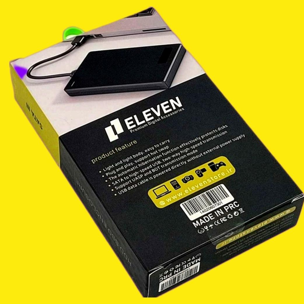 باکس هارد اکسترنال 25 اینچ ایلون ELEVEN قاب HE301