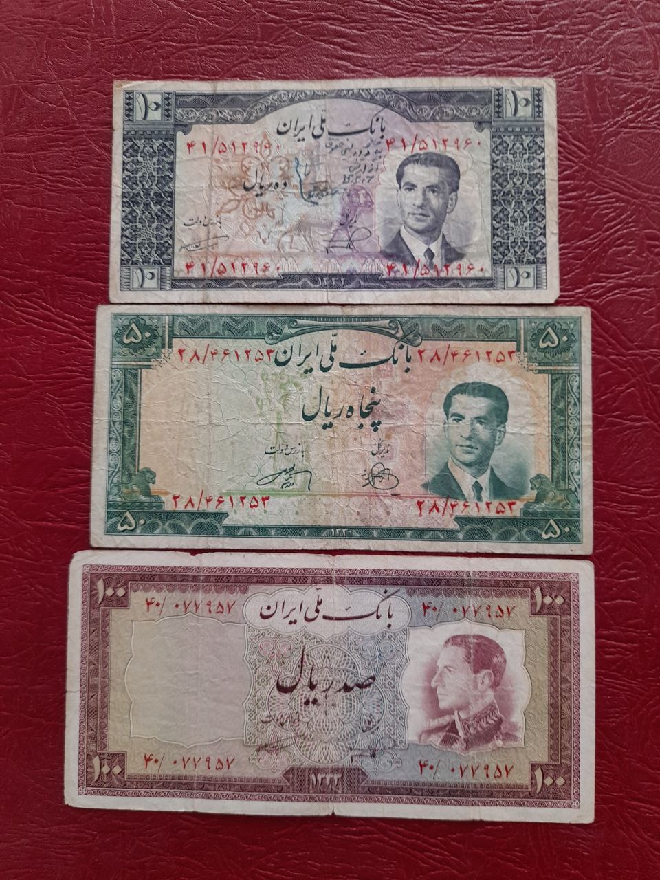 3 عدد اسکناس شاهی