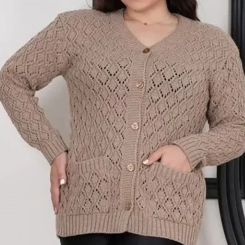 ژاکت زنانه دگمه دار