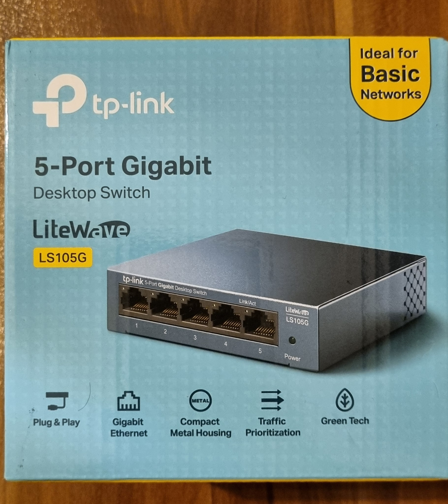 سوئیچ گیگابیتی 5 پورت TP-LINK مدل LS105G