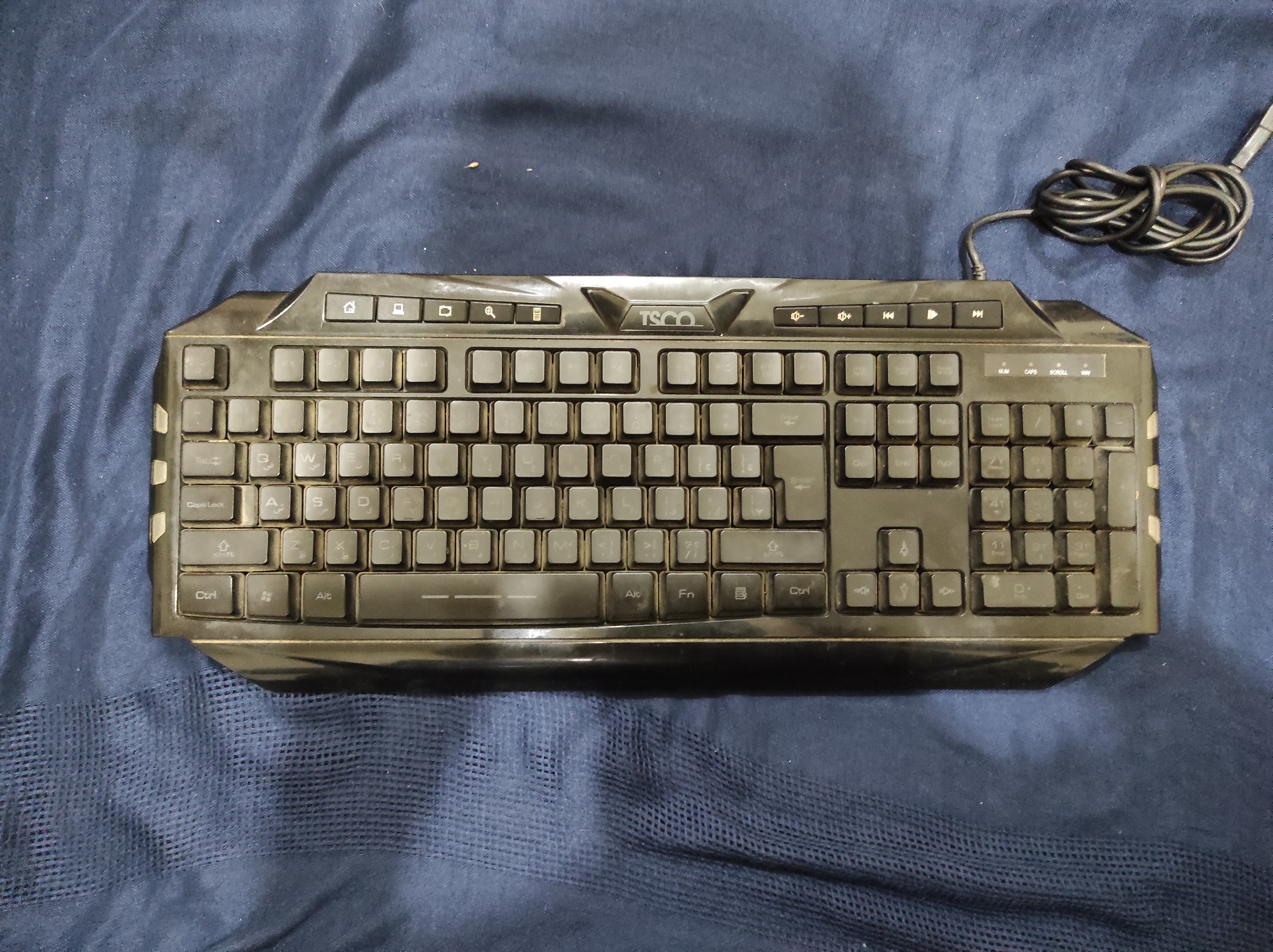 کیبورد چراغ دار تسکو