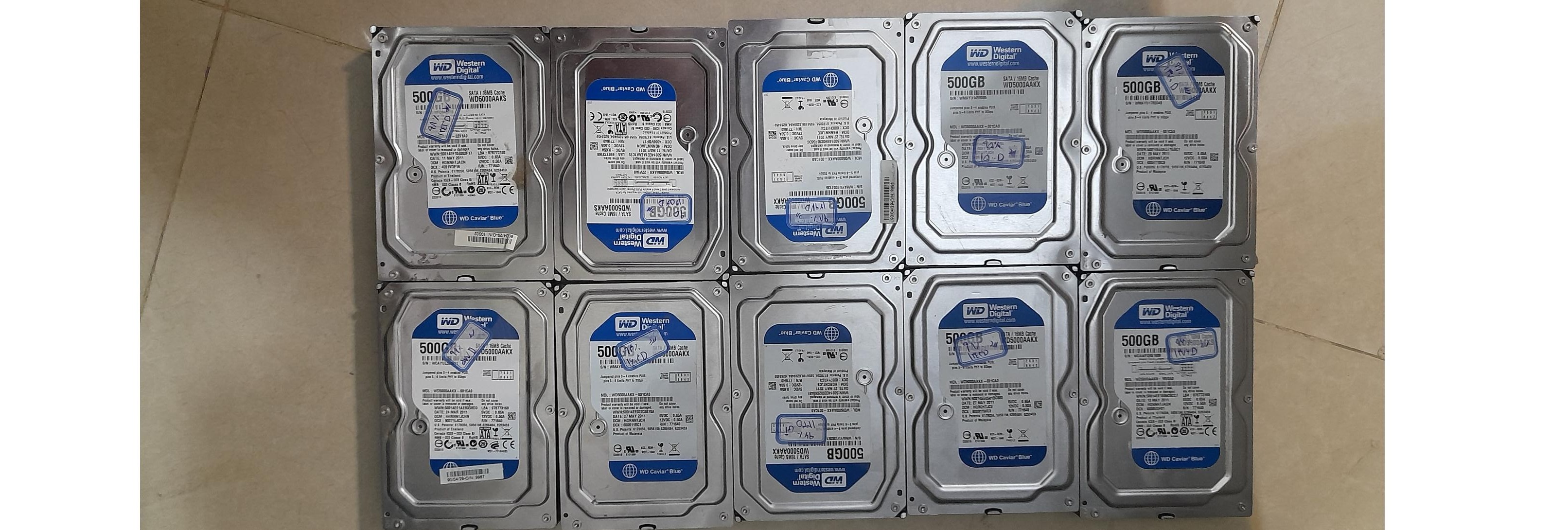 پکبج 10تایی وسترن آبی