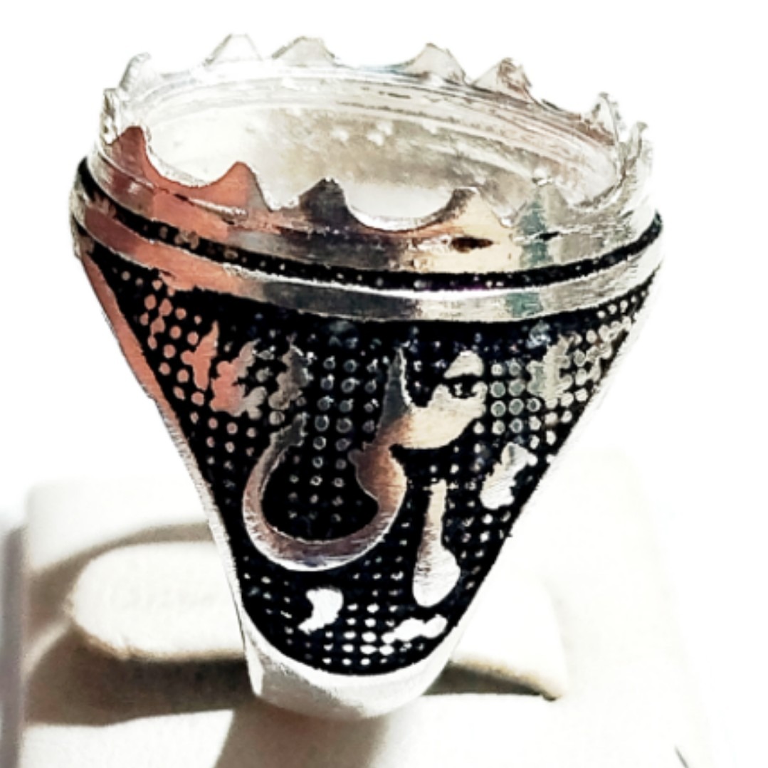 انگشتر رکاب نقره عیار متوسط با کیفیت