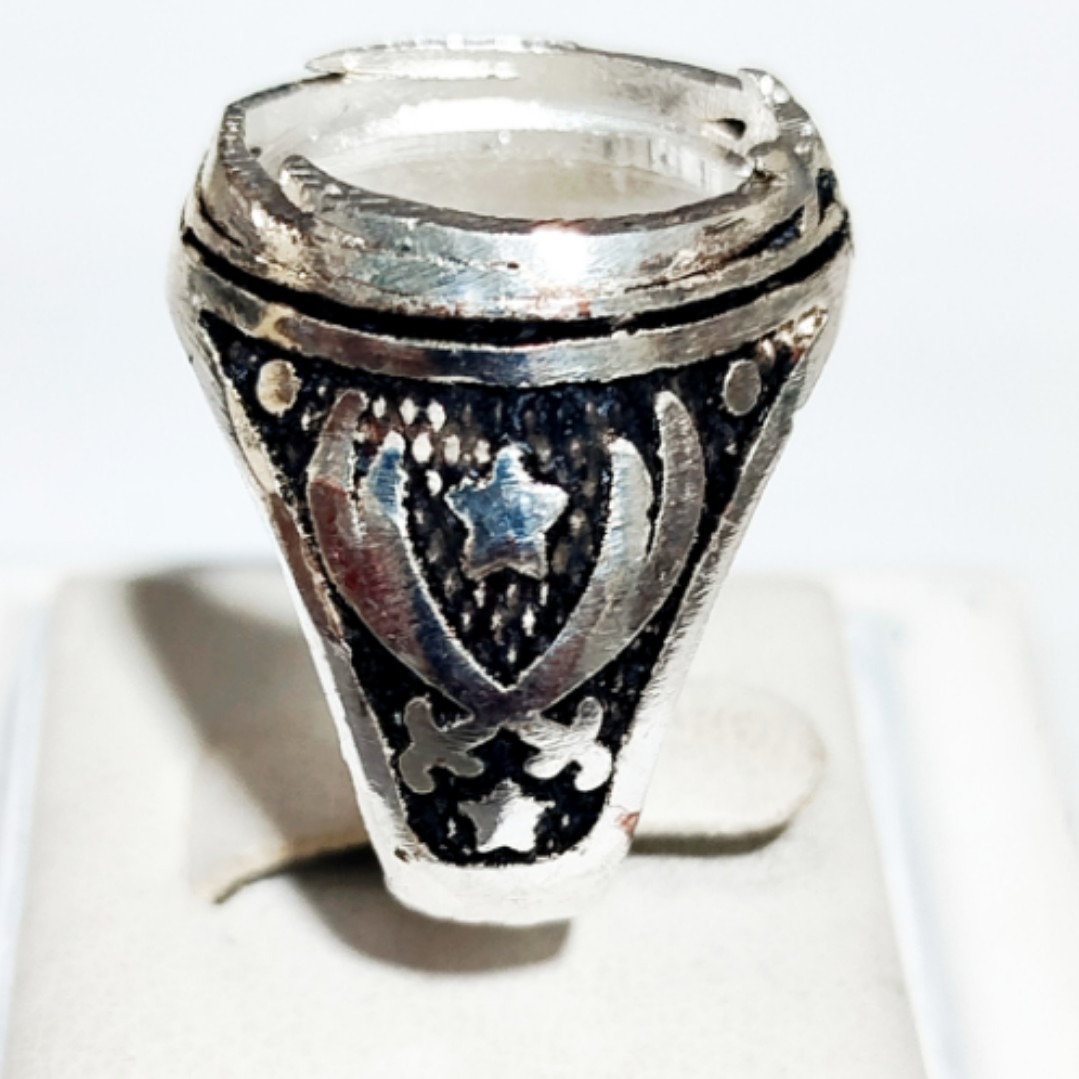 انگشتر رکاب نقره عیار متوسط با کیفیت