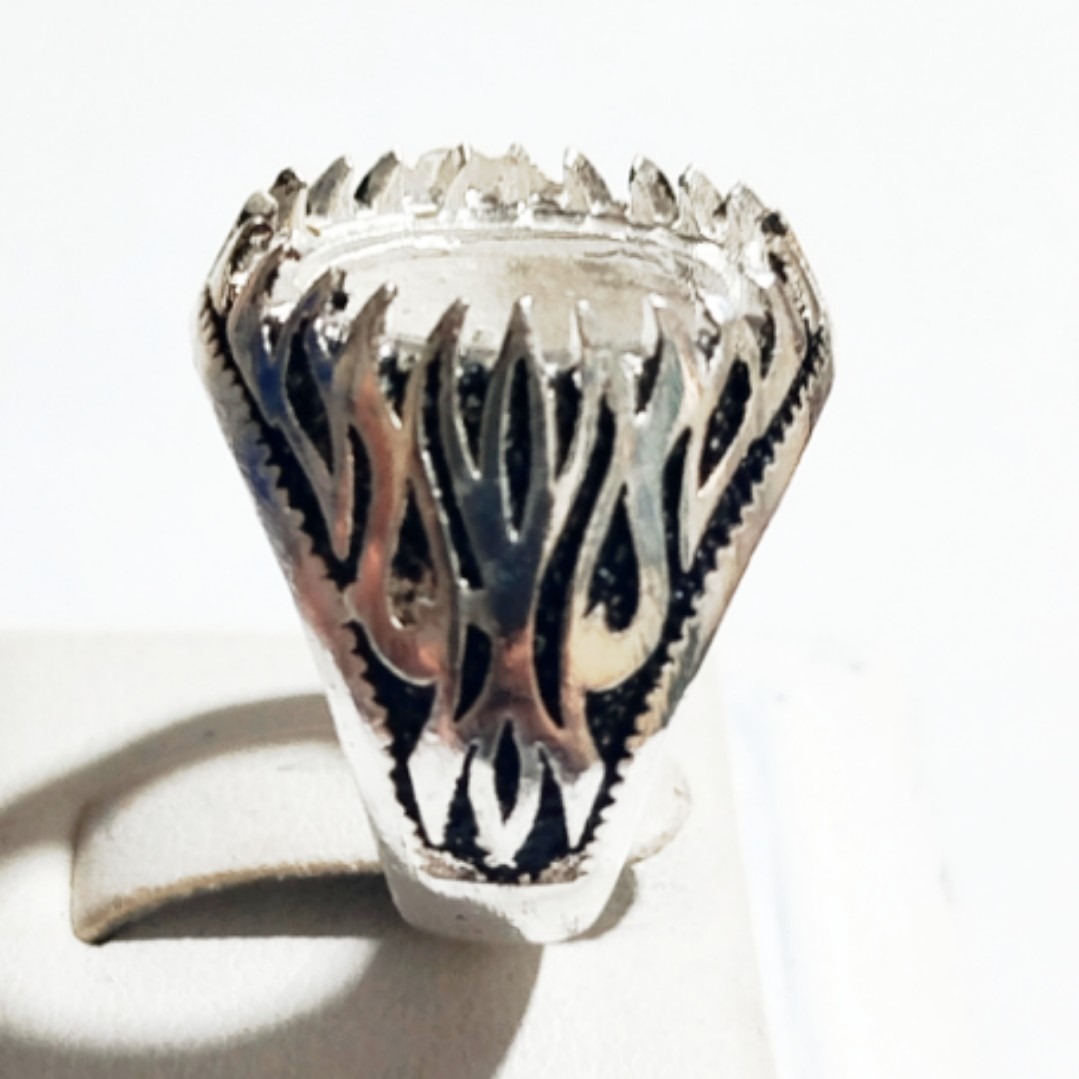 انگشتر رکاب نقره عیار متوسط با کیفیت