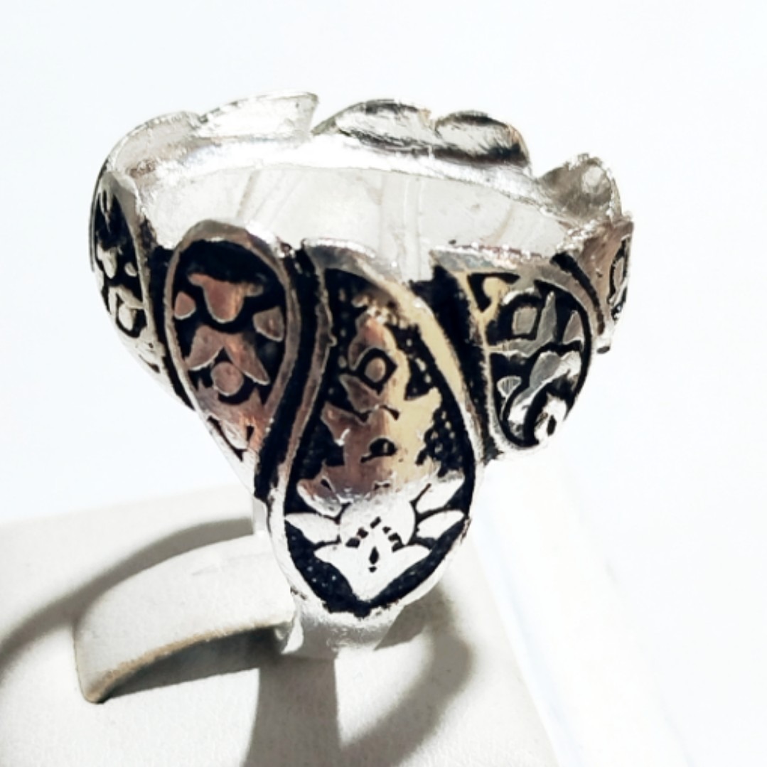 انگشتر رکاب نقره عیار متوسط با کیفیت