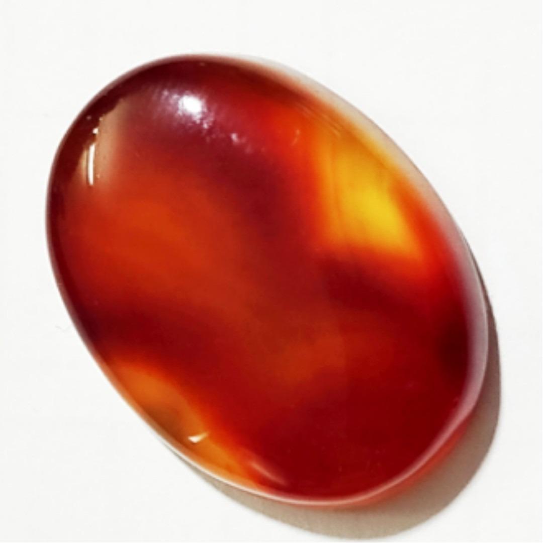 نگین اصیل عقیق سلیمانی خوش رنگ حذاب