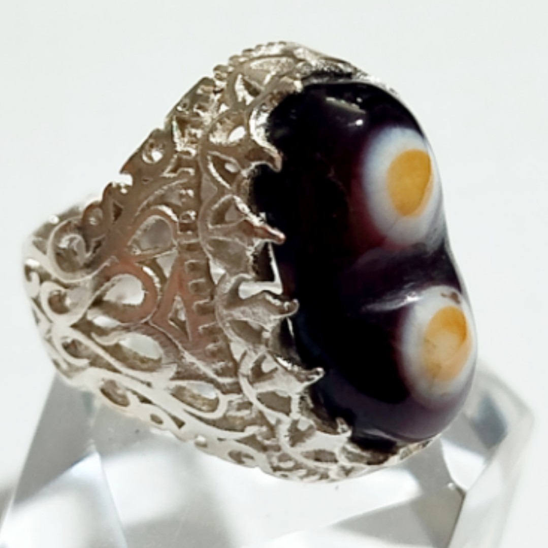 انگشتر ناب باباغوری دوکوهان اصل هندی