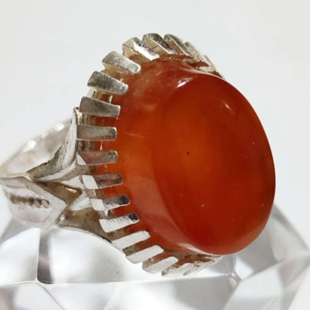 انگشتر اصیل عقیق یمنی خوش اب