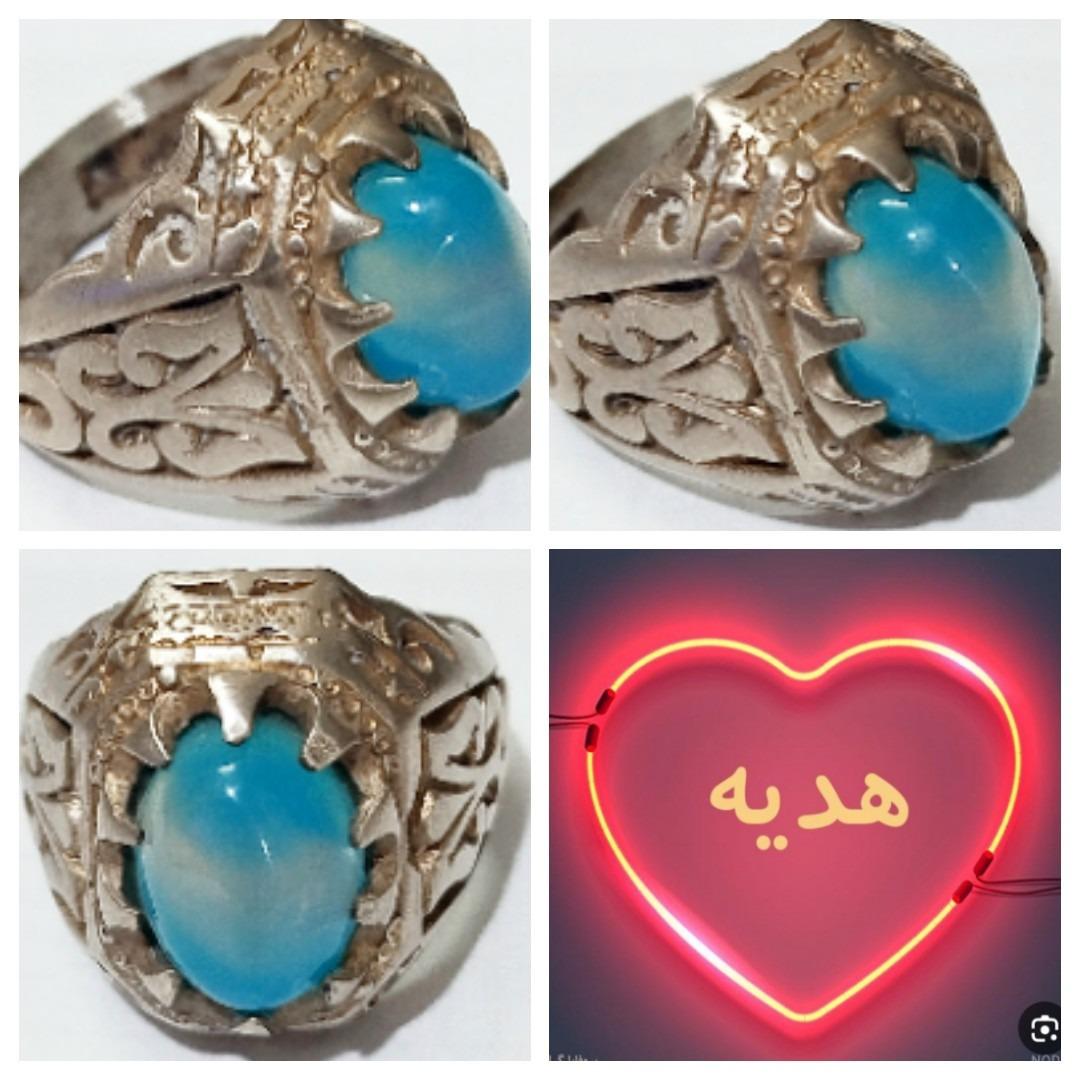 انگشتر فاخر یاقوت آبی رکاب کلاسیک