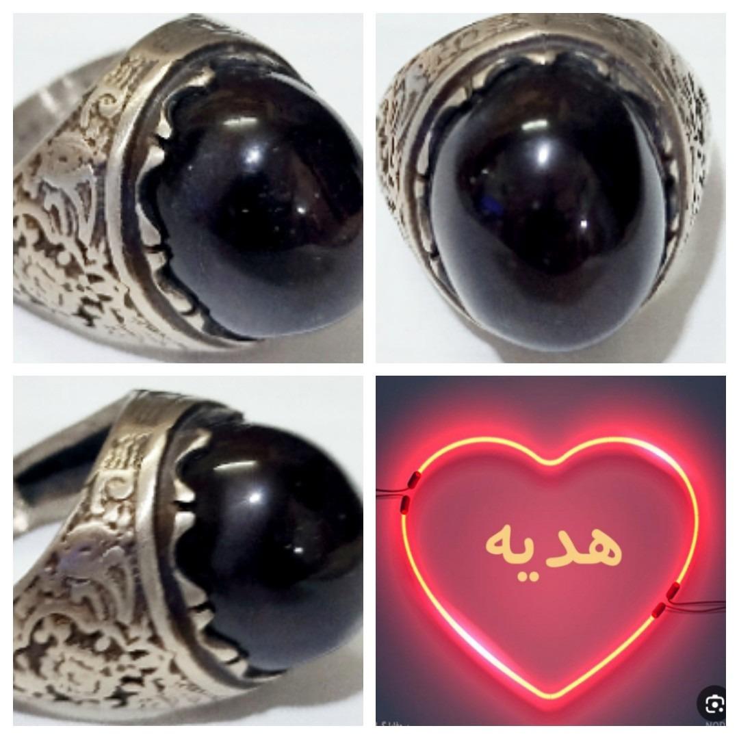 انگشتر فاخر و جذاب شفت العبد سیاه غلیظ