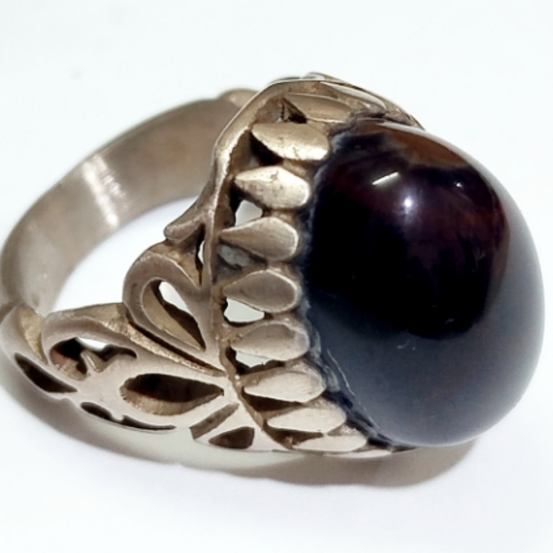 انگشتر فاخر و جذاب شفت العبد سیاه غلیظ