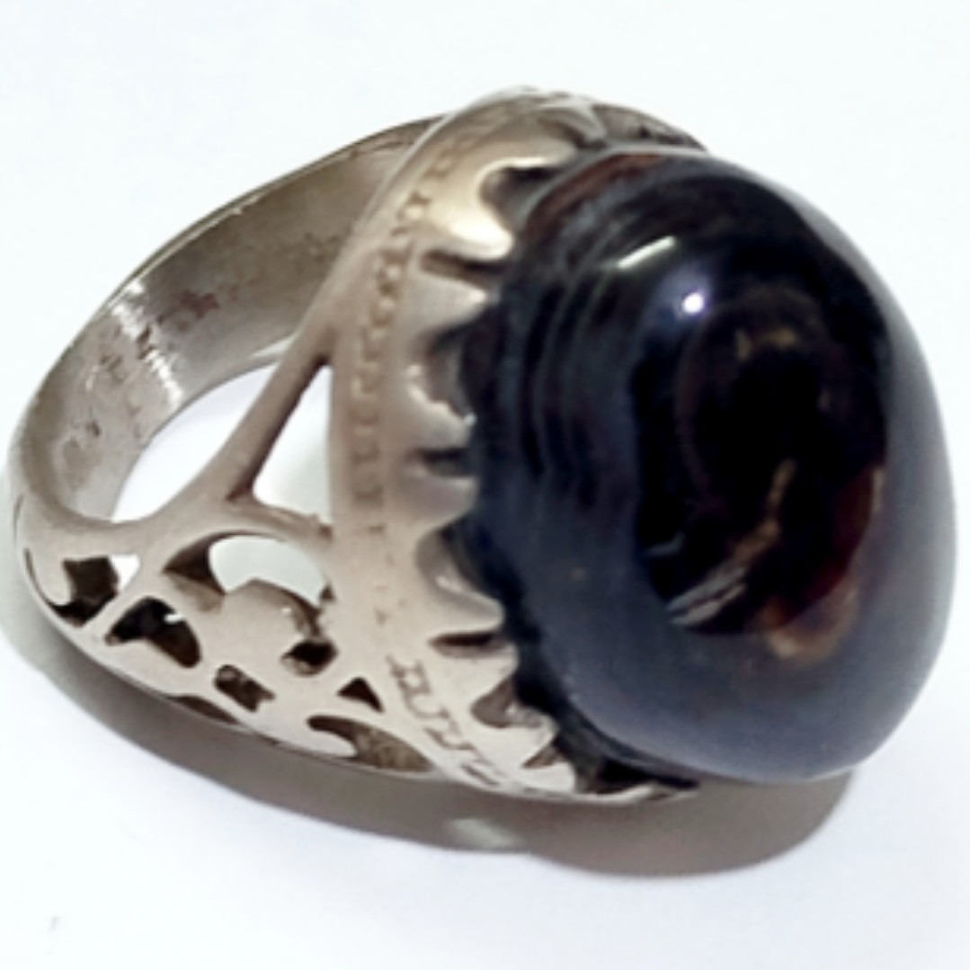 انگشتر فاخر و جذاب شفت العبد سیاه غلیظ