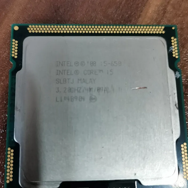 CPU Intel core i5 650