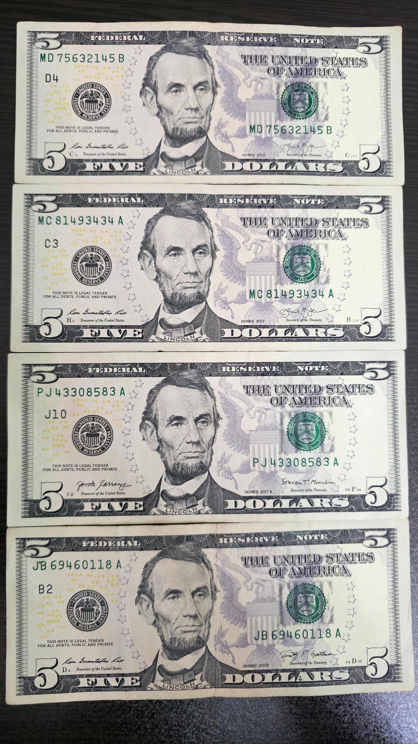 5 دلاری آمریکا