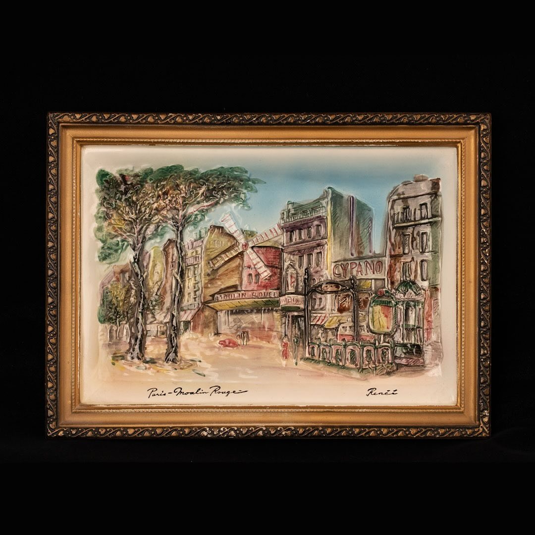 تابلو قدیمی مولن روژ پاریس