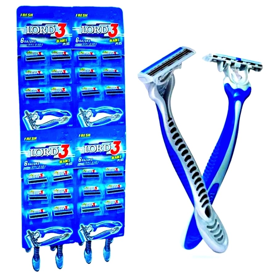 یکعدد خودتراش لرد پلاس blue3 اصلی اورجینال