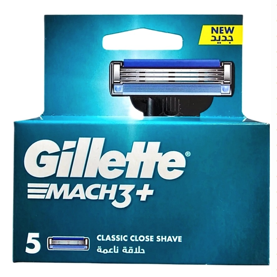 5 عدد تیغ ژیلت MACH3 پلاس بدون انقضاء اصلی