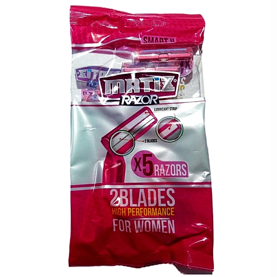 یک بسته 5عددی خودتراش زنانهMatiz اصلی مدل SMART ll