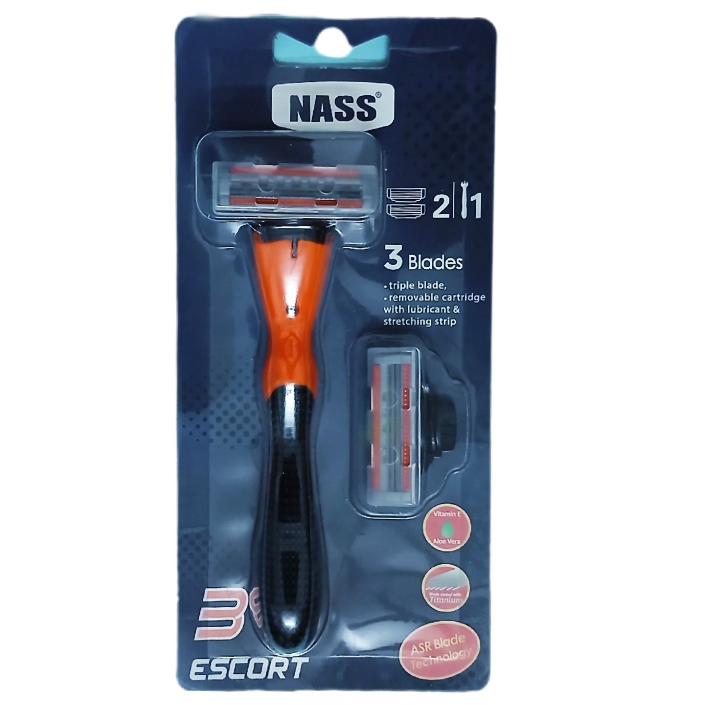 خودتراش زنانه NASS با تیغه های امریکایی و دو یدک