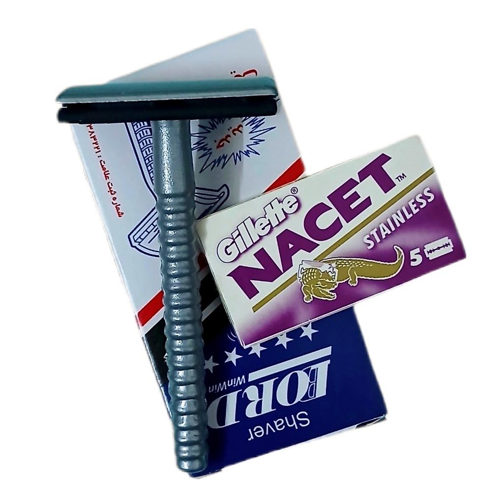 خودتراش لرد و یک بسته تیغ روسی اصلی 2024