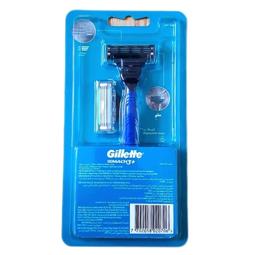 خودتراش ژیلت MACH3 پلاس بهمراه 2یدک اصل اورجینال