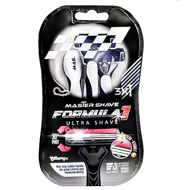 3عدد خودتراش زنانه 3لبه مسترشیو اولترا FORMULA 1